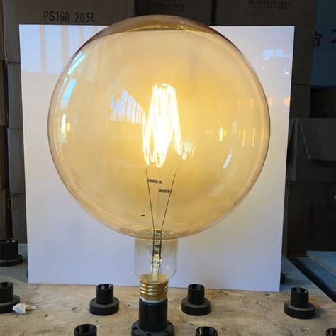 Big Size Edison Led Bulb Giant Globe Bulb G380 Non-dimmable 8w 220-240v E40 Vintage Light Bulb ...