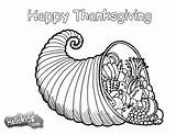 Thanksgiving Cornucopia Coloring Pages sketch template