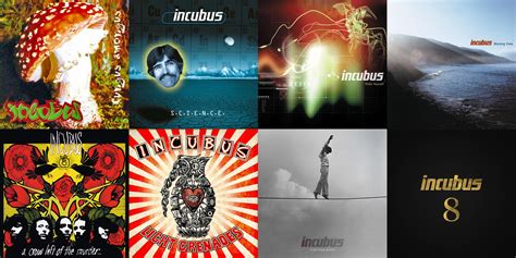 All Eight Album Covers Together : r/incubus