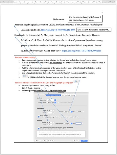 Reference Page – APA Style for English for Academic Purposes