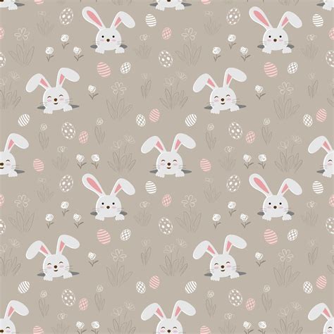 Cute bunny seamless pattern for decorative fabric textile print or wallpaper 2421671 Vector Art ...