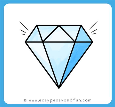 How To Draw A Diamond Step By Step Easy