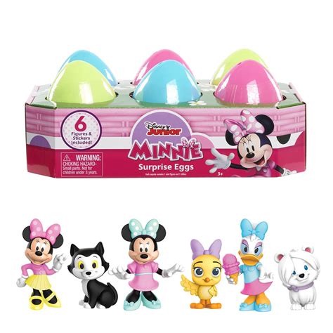 Buy Disney Junior Minnie Mouse 6-Pack Surprise Eggs, Includes ...