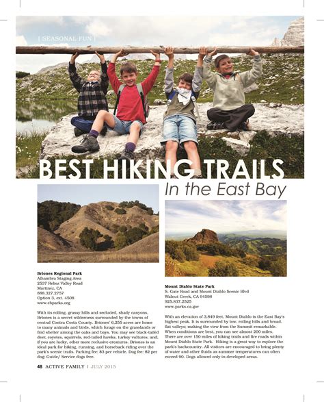 Best Hiking Trails in the East Bay - Active Family Magazine