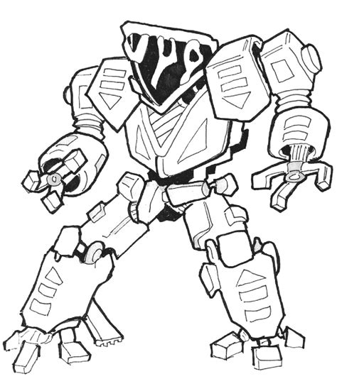 Sci-Fi Robot coloring page - Download, Print or Color Online for Free