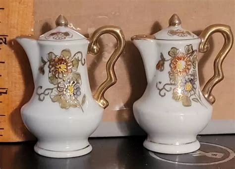 VINTAGE COFFEE POTS ceramic salt and pepper shaker set made in Occupied Japan $14.00 - PicClick