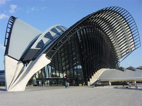 Santiago Calatrava; TGV Railway Station of Lyon, France, 1989-92 ...