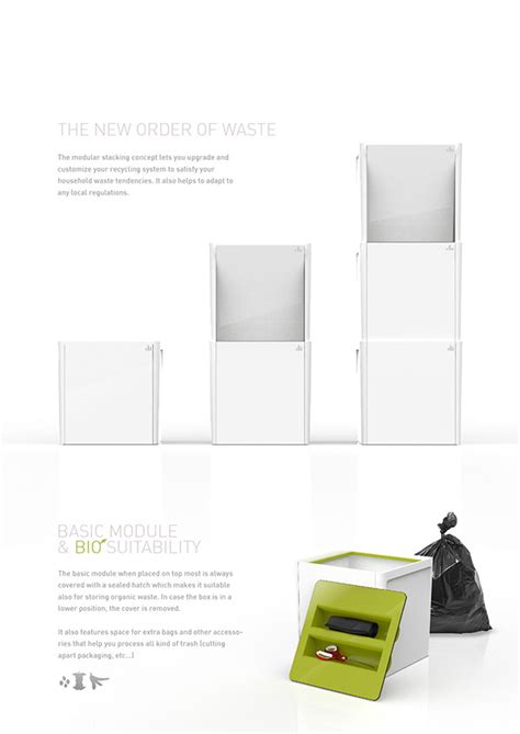 Recycling system on Behance