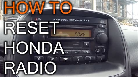 2005 Honda Civic Radio Code