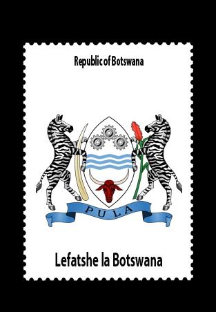 Republic of Botswana | Coat of arms, Botswana, African textiles