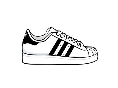 Adidas | Sneakers drawing, Shoes drawing, Sneakers illustration