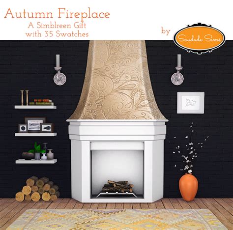 Sims 4 CC's - The Best: Autumn Fireplace by SaudadeSims4