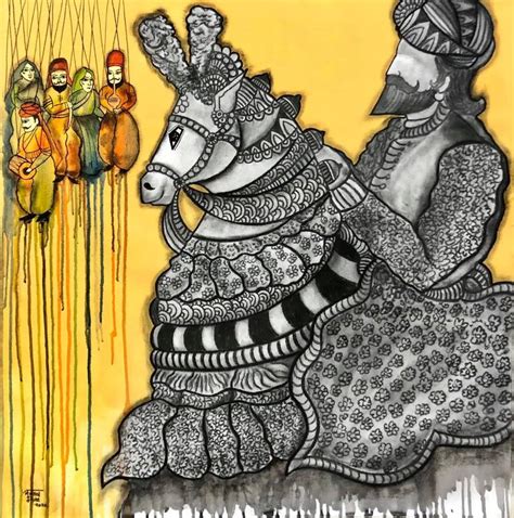 Kathputli Painting by Mrinal Dutt | Saatchi Art