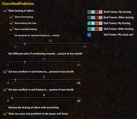 ClassicHealPrediction - World of Warcraft Addons - CurseForge