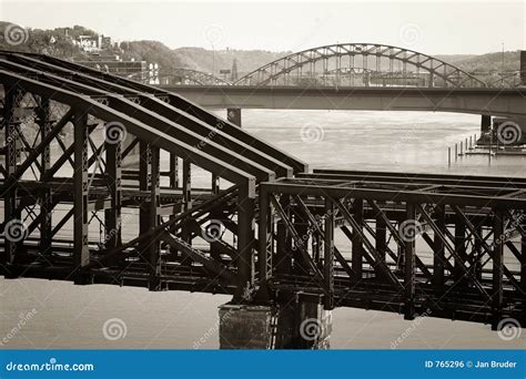 Old-fashioned Train Bridge Royalty Free Stock Image - Image: 765296