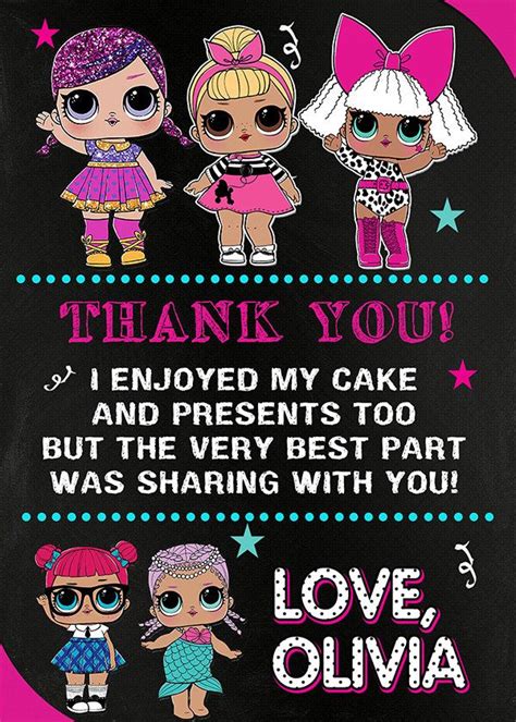 Lol Surprise Dolls Invitation, Lol Surprise Dolls Invite, Lol Surprise ...