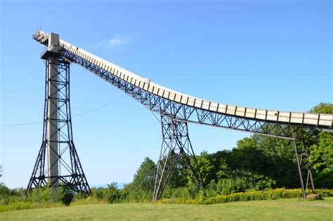 The Copper Peak ski flying hill in Ironwood, MI is truly something to behold. Towering 1,200 ...