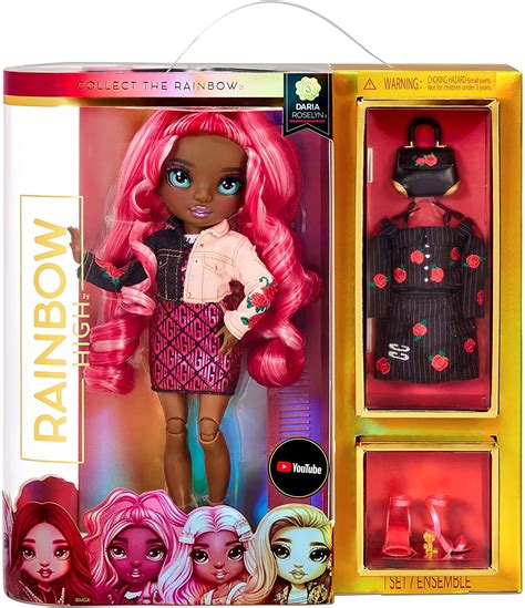 Venta Internacional- Rainbow High Series 3 Daria Roselyn Fashion Doll – Rosa (rojo Rosado ...