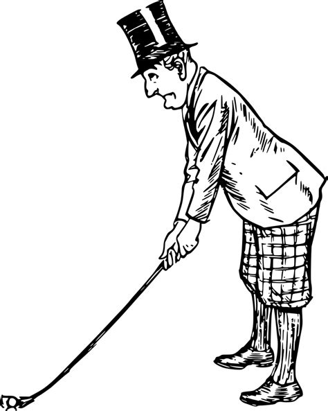 SVG > Golf Golfspieler Charakter Sport - Kostenloses SVG-Bild & Symbol. | SVG Silh