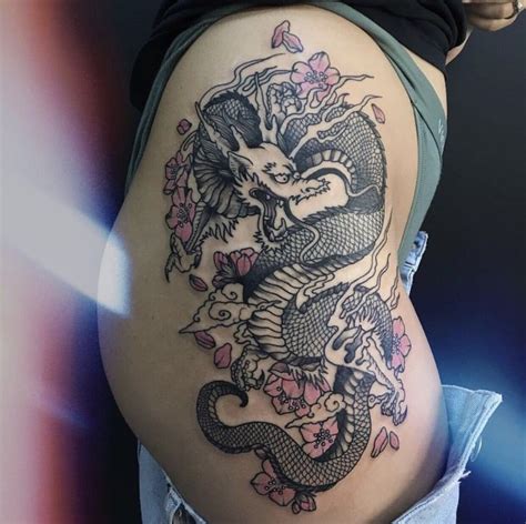 165+ Dragon Tattoo Designs For Women (2019) Arms, Shoulder, Chest ...