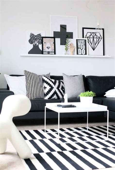 48 Black and White Living Room Ideas & Designs | Decoholic