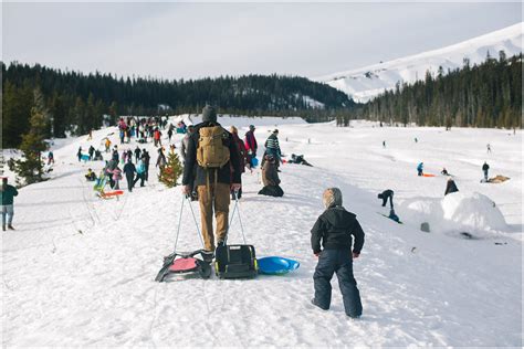 Sledding at Mt. Hood | Lauren Allen Photography