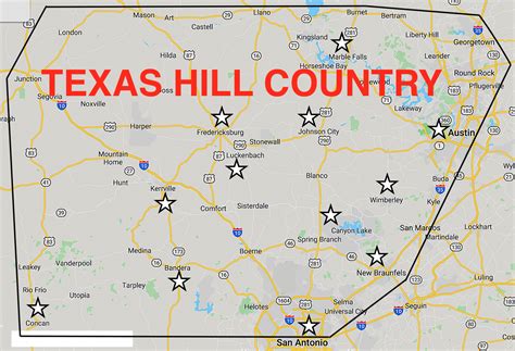 Texas Hill Country Map Printable - Middle East Political Map