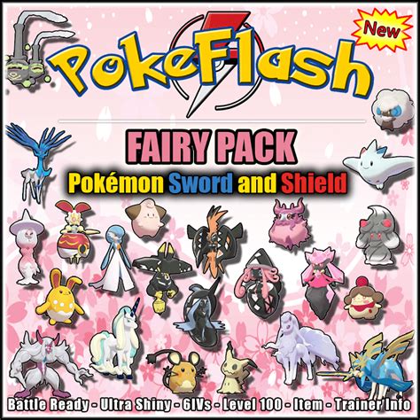 Type Pack (FAIRY) - All 54 Pokémon available in Sword and Shield ...