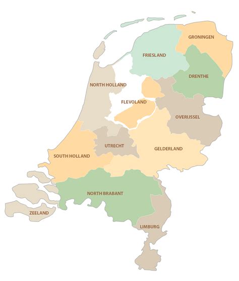 Map of Netherlands - Cities and Roads - GIS Geography