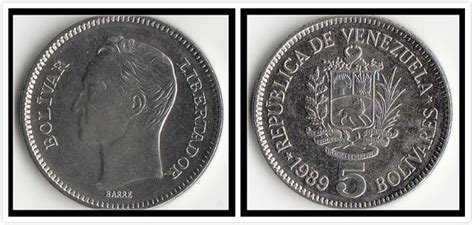 Venezuela 5 Bolivar Coin 100% real and Original North and South America ...