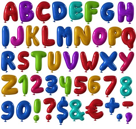 Balloons Font - Party OpenType Alphabet | Handmadefont.com | Handmade font, Happy balloons ...