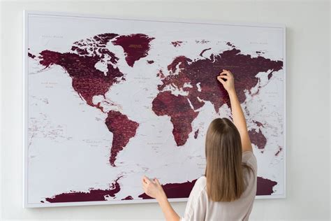 Extra Large Push Pin World Map – For Those Who Dream Big! | Tripmap.com ...