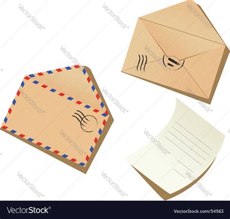 Letter and envelopes Royalty Free Vector Image
