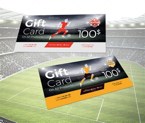 Soccer Gift Card by Arkadio | GraphicRiver