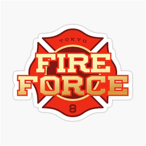 "fire force logo" Sticker by pife10 | Redbubble