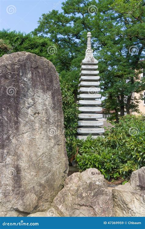 Japanese Garden Sculpture stock image. Image of germany - 47369959