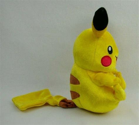 Pikachu Pokemon Yellow and Black 8 inch Stuffed Animal Plush Toy By Tomy 2016 | #3934195658