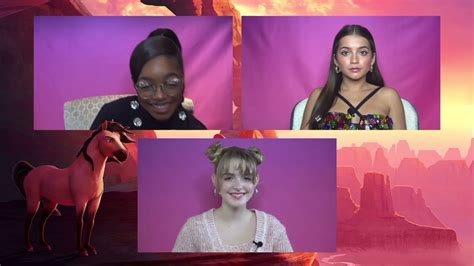 Spirit Untamed GENERIC JUNKET INTERVIEWS Isabela Merced, Marsai Martin ...