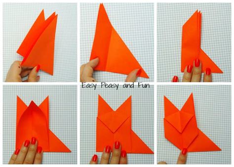 Origami Fox - Origami for Kids - Easy Peasy and Fun