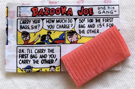 Reading the comics wrapper from Bazooka Joe bubble gum : r/nostalgia