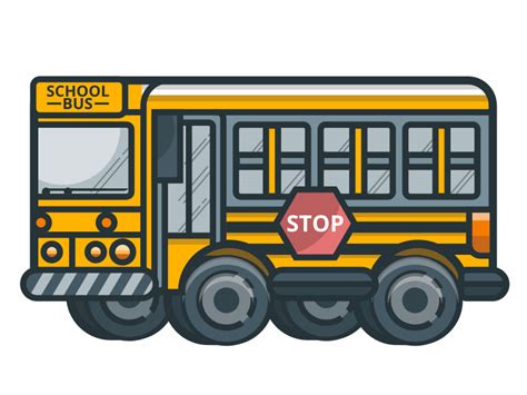 School Bus by Henry Limargo on Dribbble