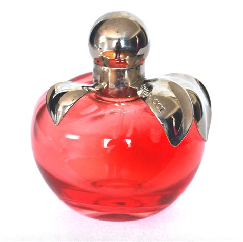 Nina Ricci Apple Shaped 1980’s Perfume Bottle With Silver Tone Top & Leaves | QUIET WEST