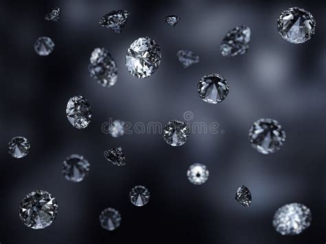 Beautiful Falling Diamonds Background Royalty Free Stock Images - Image ...