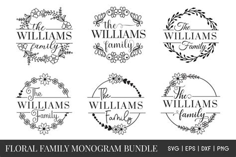 Family monogram SVG Bundle - Family Name Sign (1150681)