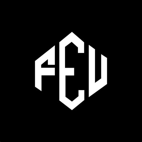 FEU letter logo design with polygon shape. FEU polygon and cube shape ...