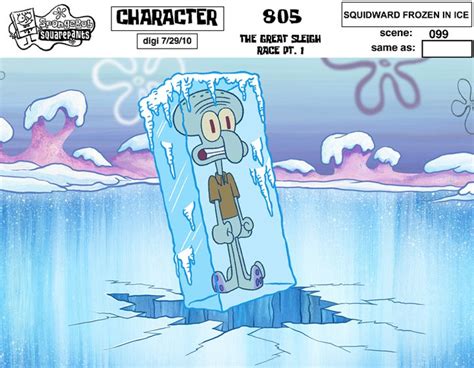 Image - Squidward Frozen In Ice.png - Encyclopedia SpongeBobia - The ...