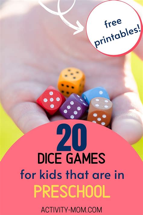 Free Printable Dice Games For Preschool - Carl Garner's Printable Activities for Kids