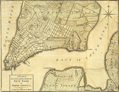 A British map of New York City (1776) | Map of new york, New york city ...