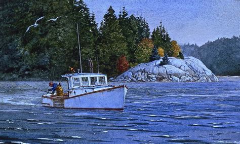 watercolor images of fishing boat in portland maine - Yahoo Image Search Results Boat Painting ...