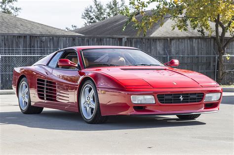 1992 Ferrari 512TR Testarossa 512 TR Rosso Corsa Red Tan 24k miles Tubi